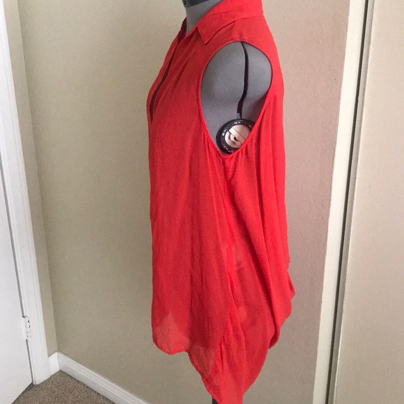 Silk Button Down Tank - Picture 2 of 7